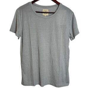 Chaser Heather Light Gray Short Sleeve Crew Neck T-shirt Sample Tag Medium M